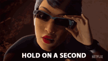 Hold On A Second Ms Nowhere GIF - Hold On A Second Ms Nowhere Fast And Furious Spy Racers GIFs