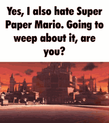 Super Paper Mario Hate Mario GIF - Super Paper Mario Paper Mario Hate Mario GIFs