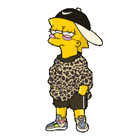 a cartoon character wearing a plaid shirt , shorts , and a hat .