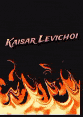 a kaiser levichoi logo with flames on the bottom