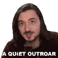 A Quiet Outroar Aaron Brown Sticker - A Quiet Outroar Aaron Brown Bionicpig Stickers
