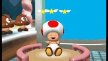 Toad Dizzy GIF - Toad Dizzy Seeing Stars GIFs