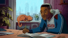 Will Smith Studying GIF - Will Smith Studying Listening To Music GIFs