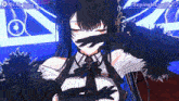 a girl in a video game is covering her face with her hand