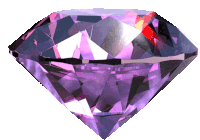 Purple Diamond Gem Sticker - Purple Diamond Gem Crystal Stickers