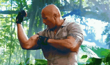 The Rock Muscles GIF