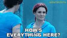 Hows Everything Here Bea Smith GIF - Hows Everything Here Bea Smith Wentworth GIFs