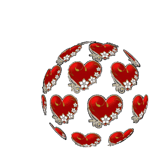 Heart Love Sticker - Heart Love Ball Stickers
