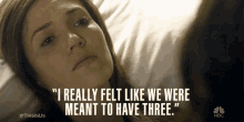 I Really Felt Like We Were Meant To Have Three. GIF - This Is Us Series Rebecca Pearson Mandy Moore GIFs