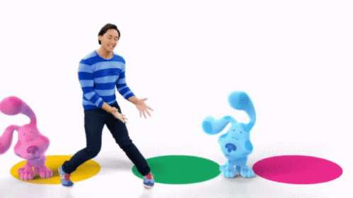 blues clues magenta and blue