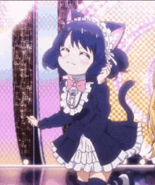 Happy Girl Doing Cat Dance GIF