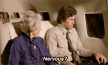 Nervous Airplane GIF