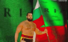 Rusev Bulgaria GIF - Rusev Bulgaria Flag GIFs
