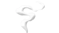 a white swirl on a white background with a shadow