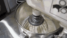 a mixer with the words made in animotica on the bottom of it