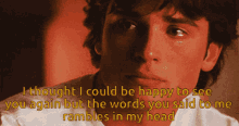 Smallville I Thought I Could Be Happy GIF - Smallville I Thought I Could Be Happy To See You Again GIFs