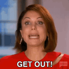 Get Out Real Housewives Of New York GIF - Get Out Real Housewives Of New York Rhony GIFs