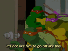 Tmnt Its Not Like Him To Go Off Like This GIF - Tmnt Its Not Like Him To Go Off Like This Tmnt2003 GIFs