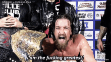 Jay White I Am The Fn Greatest GIF - Jay White I Am The Fn Greatest Iwgp World Heavyweight Champion GIFs