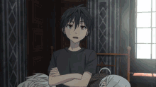 Trinity Seven Im Not Going GIF - Trinity Seven Im Not Going Come On GIFs