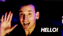 Hello! - Doctor Who GIF - Christopher Eccleston 9th Doctor Hello GIFs