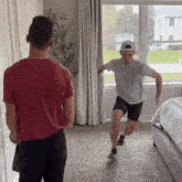Jumping Into The Pants Caleb Labelle GIF - Jumping Into The Pants Caleb Labelle Daniel Labelle GIFs