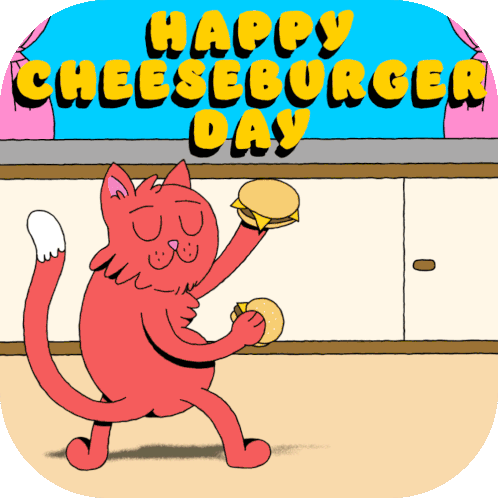 Cheeseburger Day Happy Cheeseburger Day Sticker - Cheeseburger Day Happy Cheeseburger Day Its Cheeseburger Day Stickers