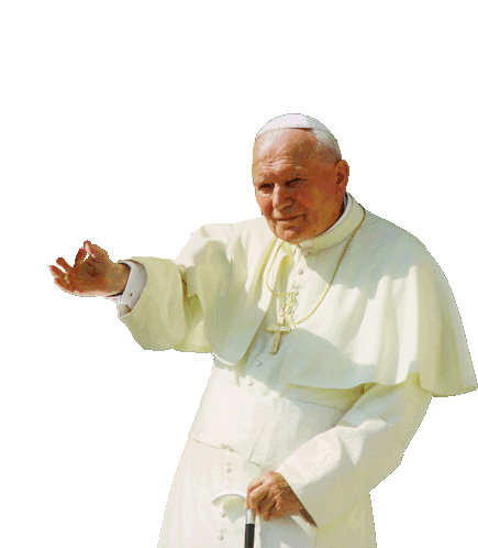 Pápaáldása Pope Sticker