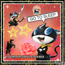 Persona 5 Morgana GIF - Persona 5 Morgana Sleep GIFs