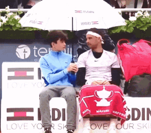 grigor dimitrov umbrella rain delay tennis raining