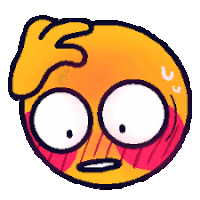 Cursed Discord Flushed Emoji Sticker