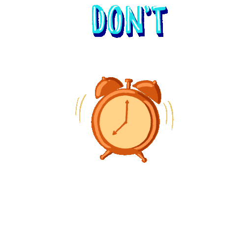 Dont Procrastinate Clock Sticker - Dont Procrastinate Clock Clock Ticking Stickers