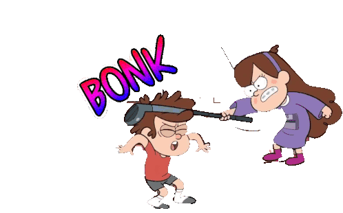 Gravity Falls Bonk Sticker - Gravity Falls Bonk Mabel Pines Stickers
