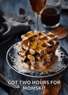 waffles food syrup maple