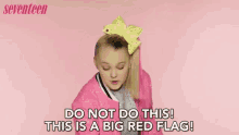 Do Not Do This Red Flag GIF - Do Not Do This Red Flag Flushed Face Emoji GIFs