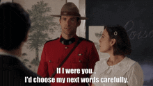 Wcth Hearties Nathan Elizabeth Power Couple If I Were You Id Choose My Next Words Carefully GIF - Wcth Hearties Nathan Elizabeth Power Couple If I Were You Id Choose My Next Words Carefully Seasoneleven Thomas Higgins GIFs