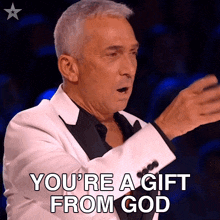 You'Re A Gift From God Bruno Tonioli GIF - You'Re A Gift From God Bruno Tonioli Britain'S Got Talent GIFs