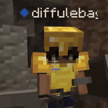 a screenshot of a minecraft character with the name diffuleba on it