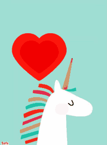 Heart Unicorn GIF - Heart Unicorn Cute GIFs