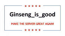 Make The Server Great Again Great GIF - Make The Server Great Again Great Ginseing Is Good GIFs