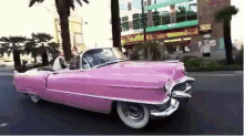 pink cadillac suv car ride cadillac