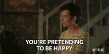 Youre Pretending To Be Happy Asa Butterfield GIF - Youre Pretending To Be Happy Asa Butterfield Otis Milburn GIFs