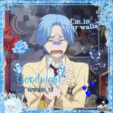 a picture of a boy with the words goodnight sweet dreams