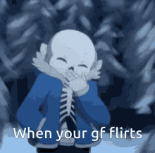 Adorable Sans GIF - Adorable Sans Gf Flirts GIFs