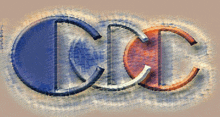a blue and orange logo for the cdc is shown