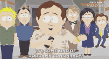 Its Some Kind Of Goddamn Conspiracy Clyde Donovan GIF - Its Some Kind Of Goddamn Conspiracy Clyde Donovan South Park GIFs