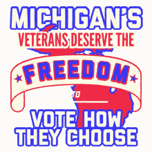 veterans deserve to vote veterans veteran vote michigan mi