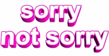 sorry sorry
