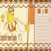 a cartoon of a man with a cane and the words captain loves kody on the bottom