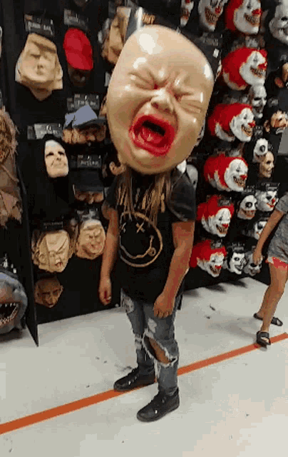 Crying Baby Mask Baby GIF - Crying Baby Mask Baby Cry - Discover & Share  GIFs